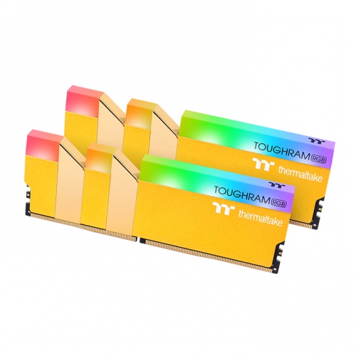 鋼影TOUGHRAM RGB記憶體  DDR4 3600MHz 16GB (8GB x2)-尊爵金