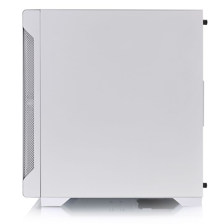 Thermaltake S100 Tempered Glass Snow Edition Micro-ATX Mini-Tower Computer Case with 120mm Rear Fan Pre-Installed CA-1Q9-00S6WN-00