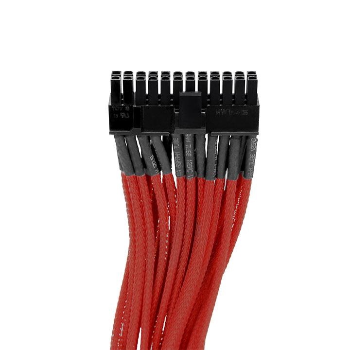 Thermaltake AC-009-CN3NAN-PR Individually Sleeved 20+4Pin ATX Cable Red 