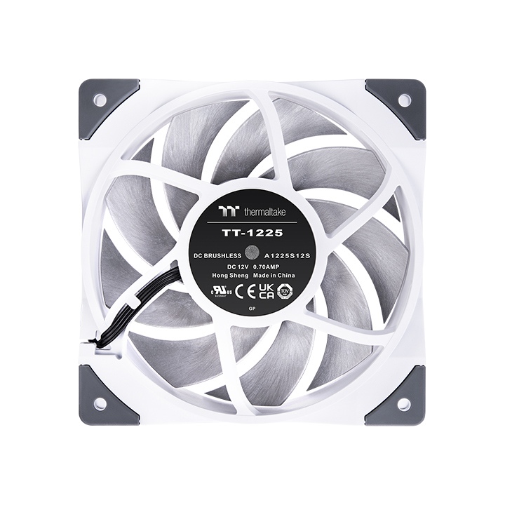 Thermaltake TOUGHFAN 14 Black PWM 500~2000rpm-controlled high Static Pressure 140mm Circular Radiator Fan with with Anti-Vibration Mounting System Cooling, 2 Fan Pack CL-F085-PL14BL-A