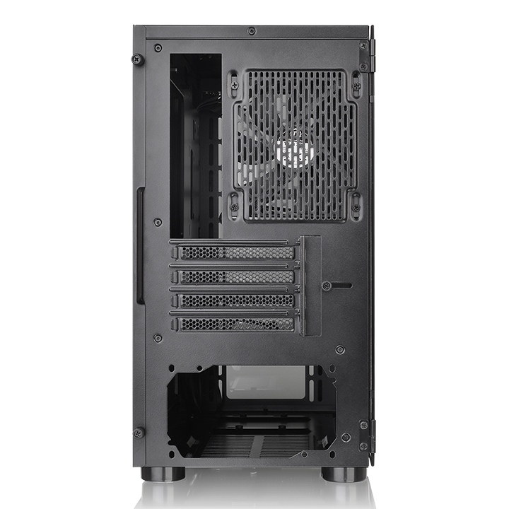Thermaltake V150 Tempered Glass Micro-ATX Mini Tower Gaming Computer Case with One 120mm Rear Fan Pre-Installed CA-1R1-00S1WN-00