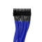 20+4Pin ATX單編織網線材 – 藍色