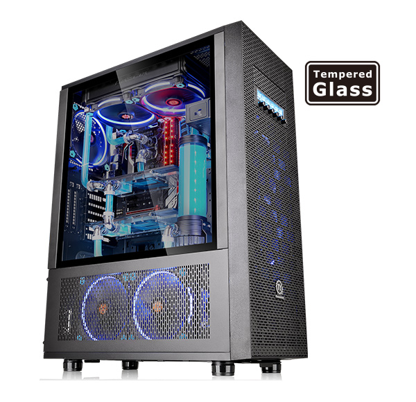 thermaltake core x71 tempered glass edition black