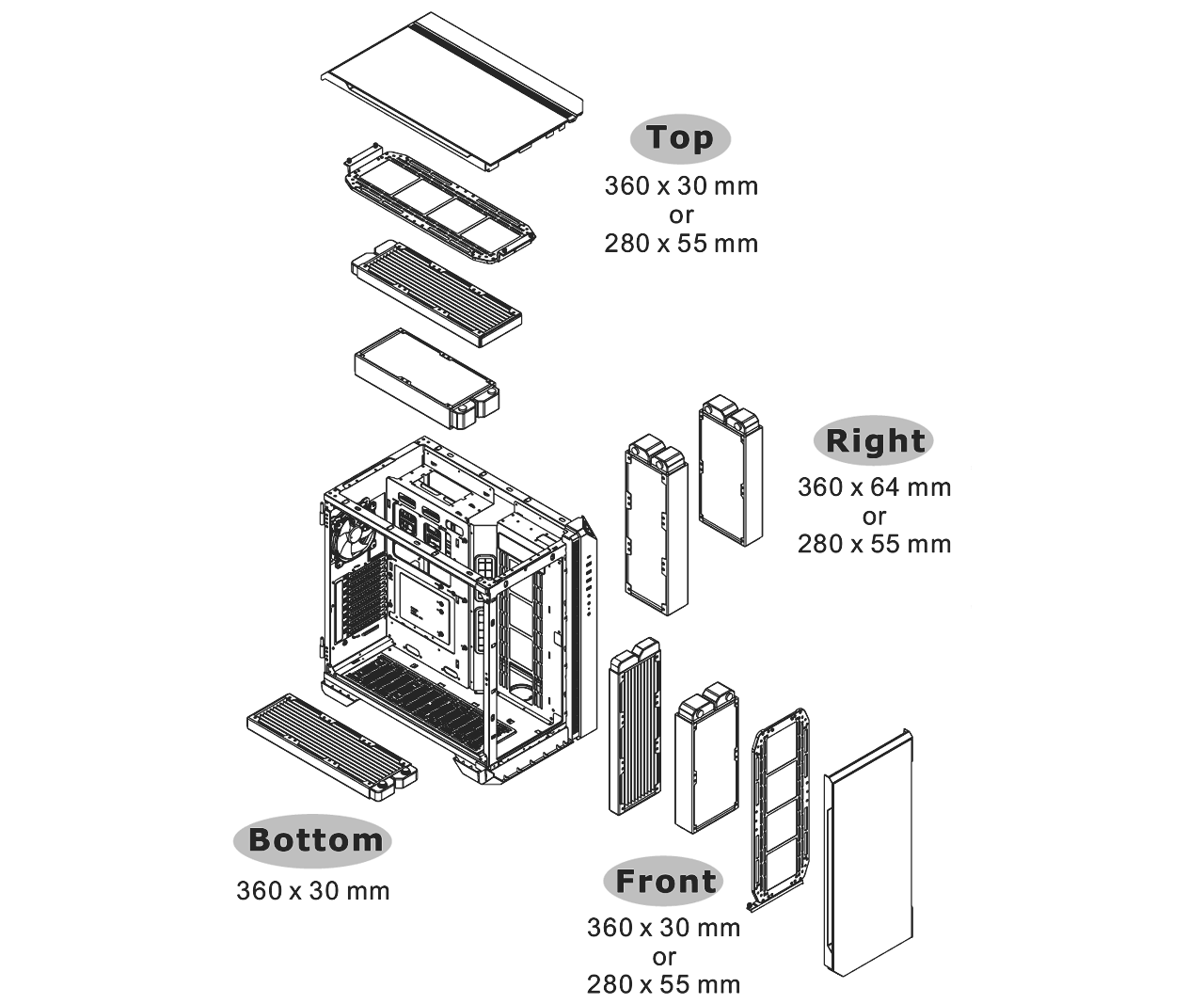 View 51 Tempered Glass ARGB Snow Edition