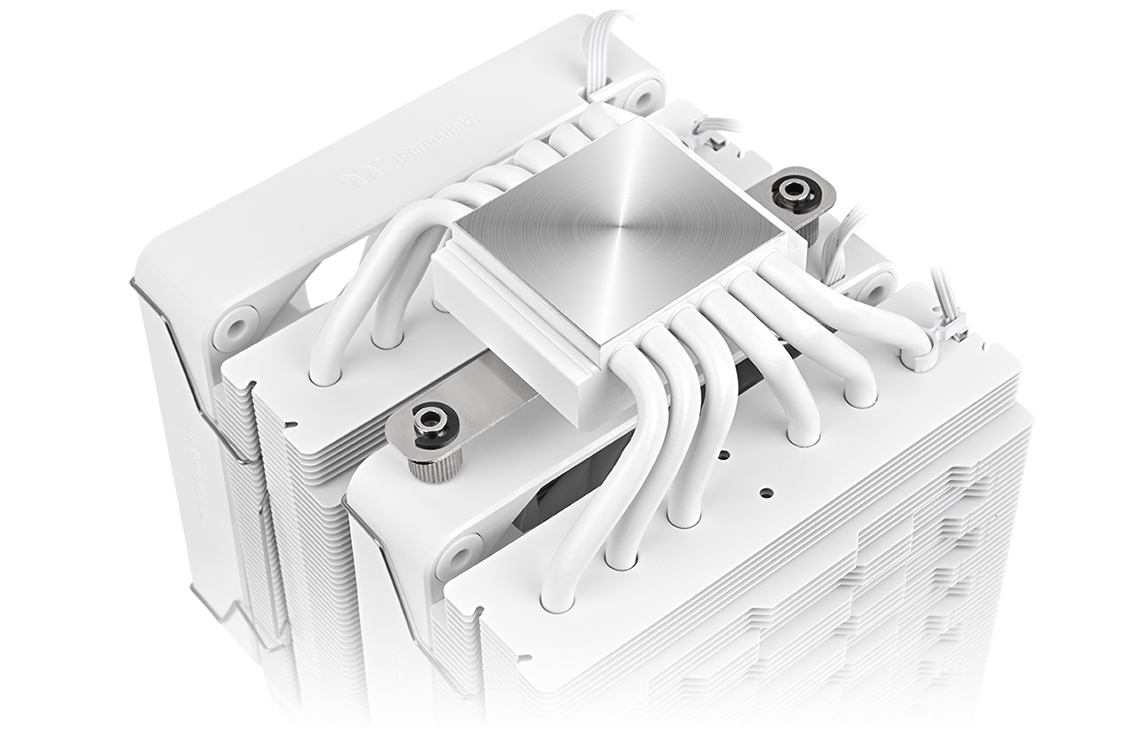 Image of dual-tower ASTRIA cooler with six U-shaped copper heat pipes for efficient heat dissipation