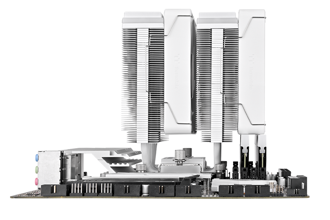 Image of ASTRIA 600 ARGB White cooler with design compatible with various RAM options