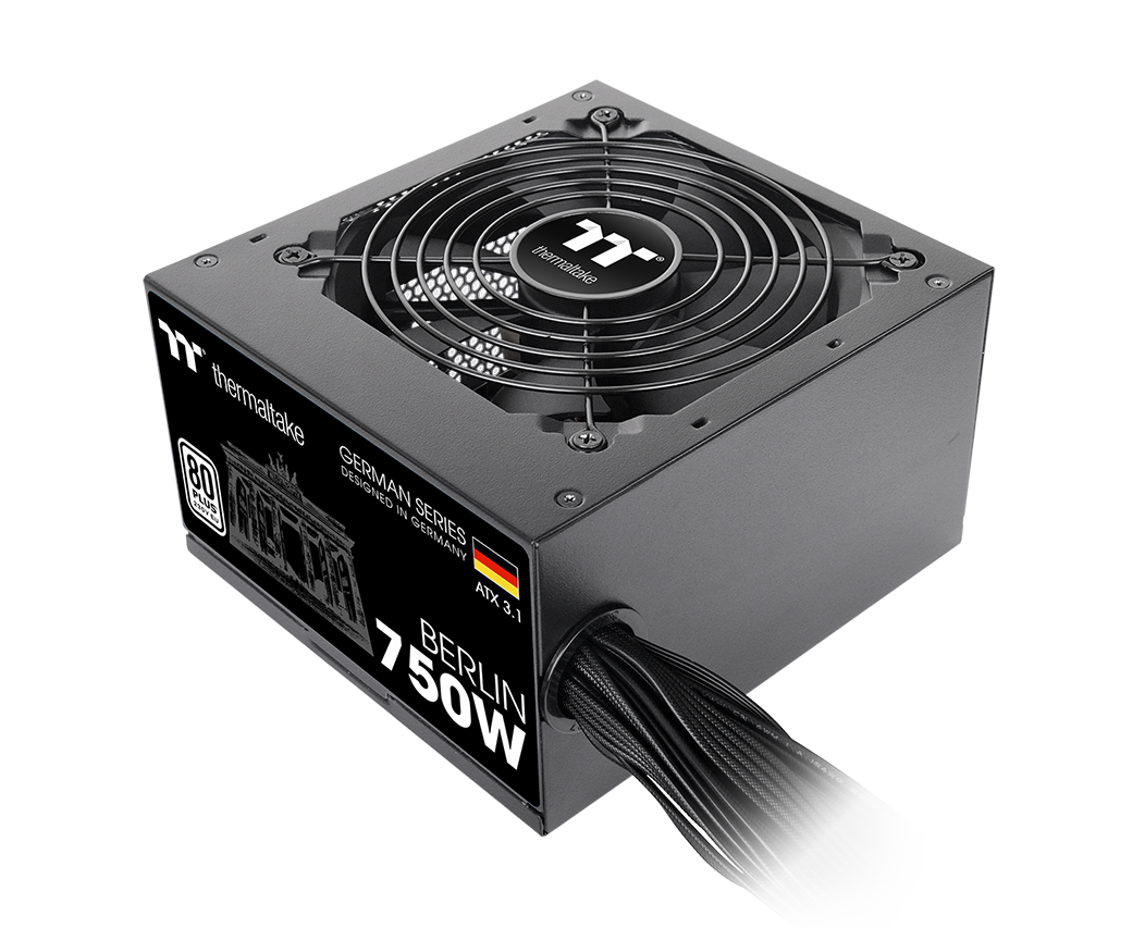 Image of BERLIN 750W Power Supply Unit compatible with ATX 3.1 and PCIe 12+4 pin interface