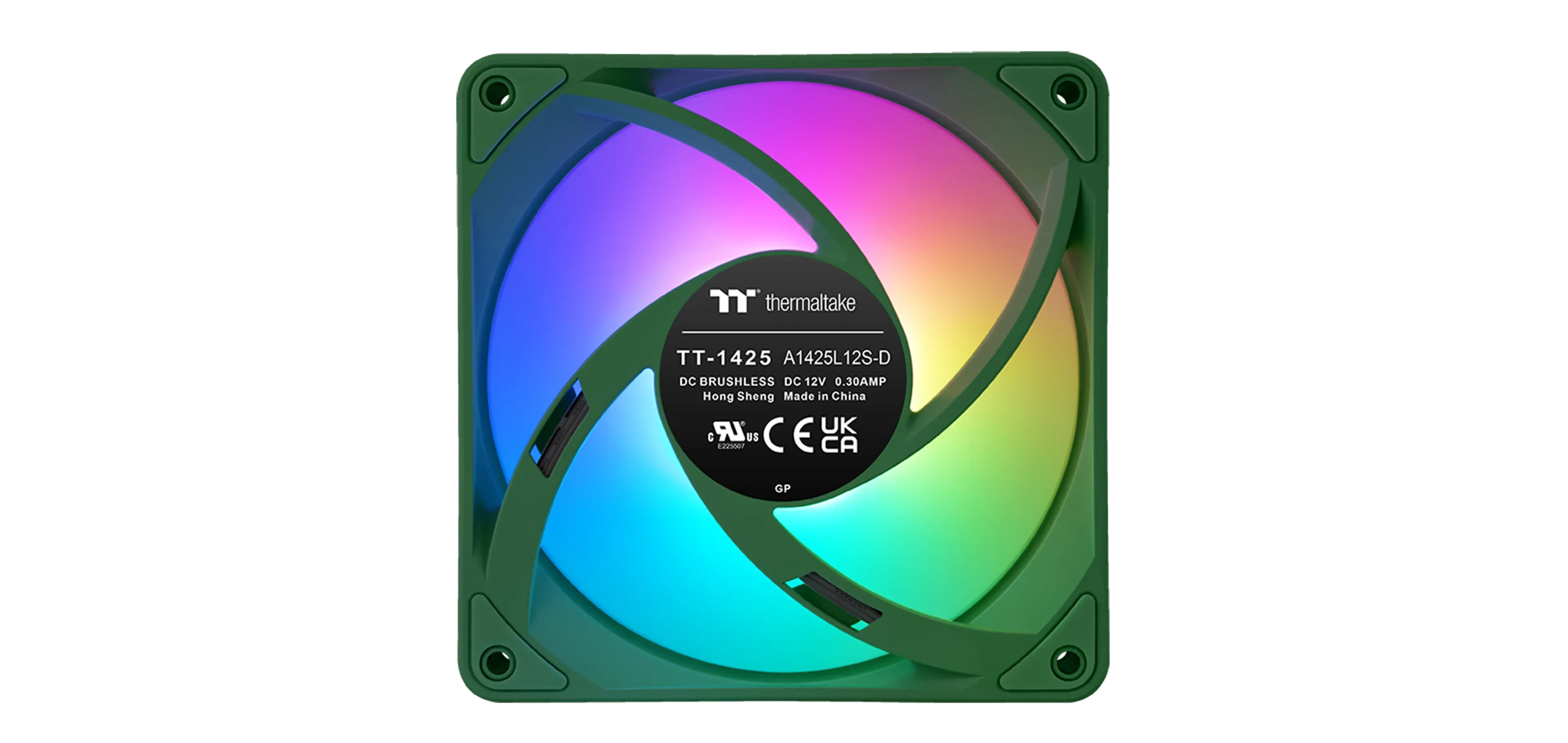 Thermaltake CT140 EX Reverse ARGB 3 Fan Pack - Ventole PC Con Pale Invertite, MagForce 2.0, Colore Matcha Green