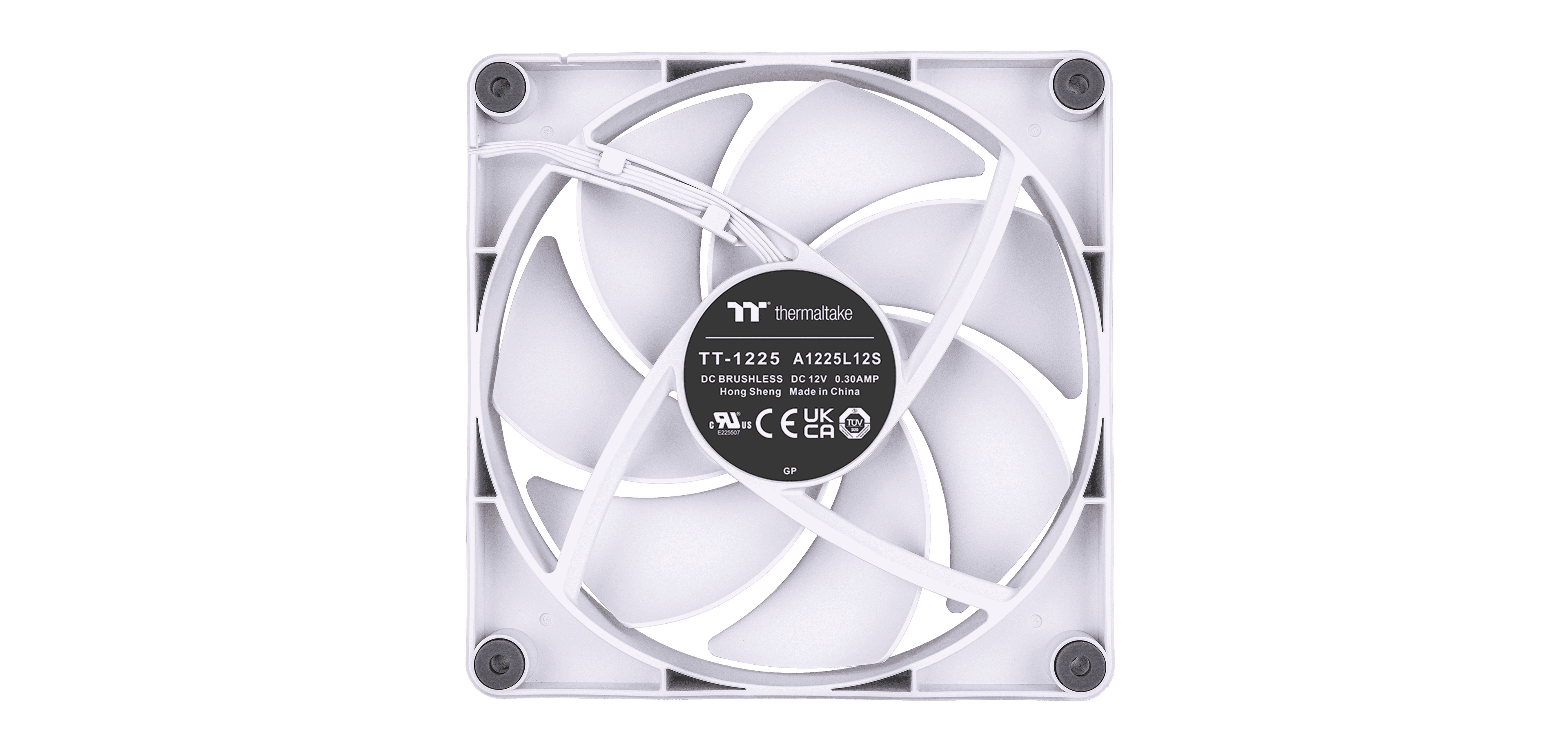 CT120 PC Cooling Fan White 2 Fan Pack 