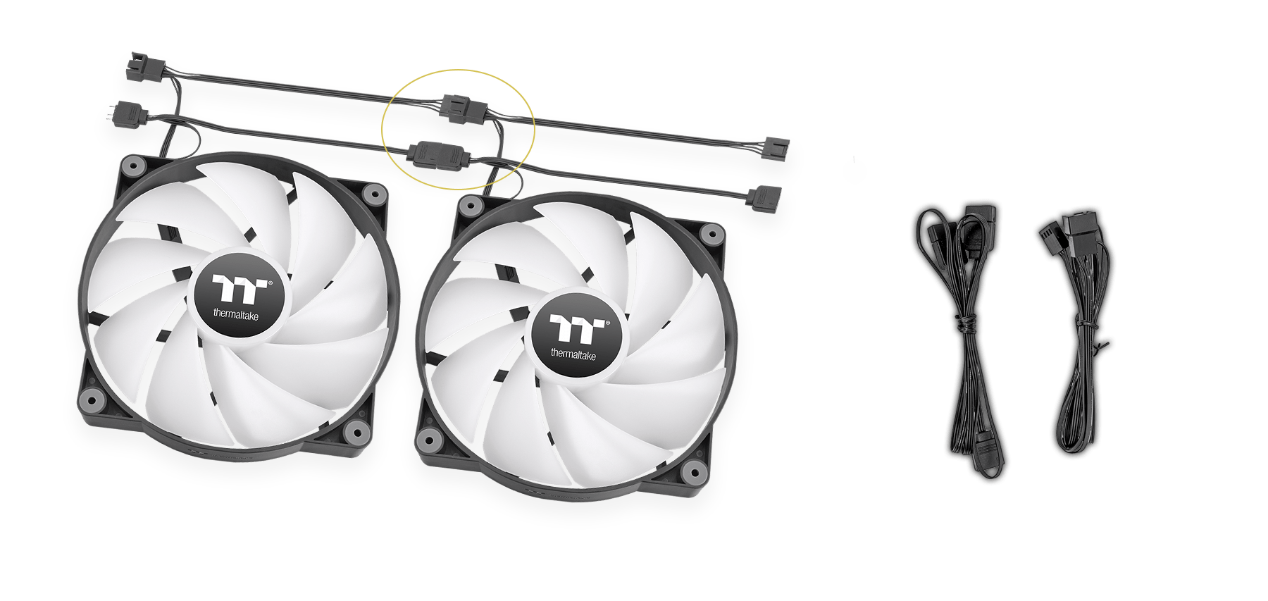 CT200 ARGB Cooling Fan showcasing its anti-vibration rubber pads