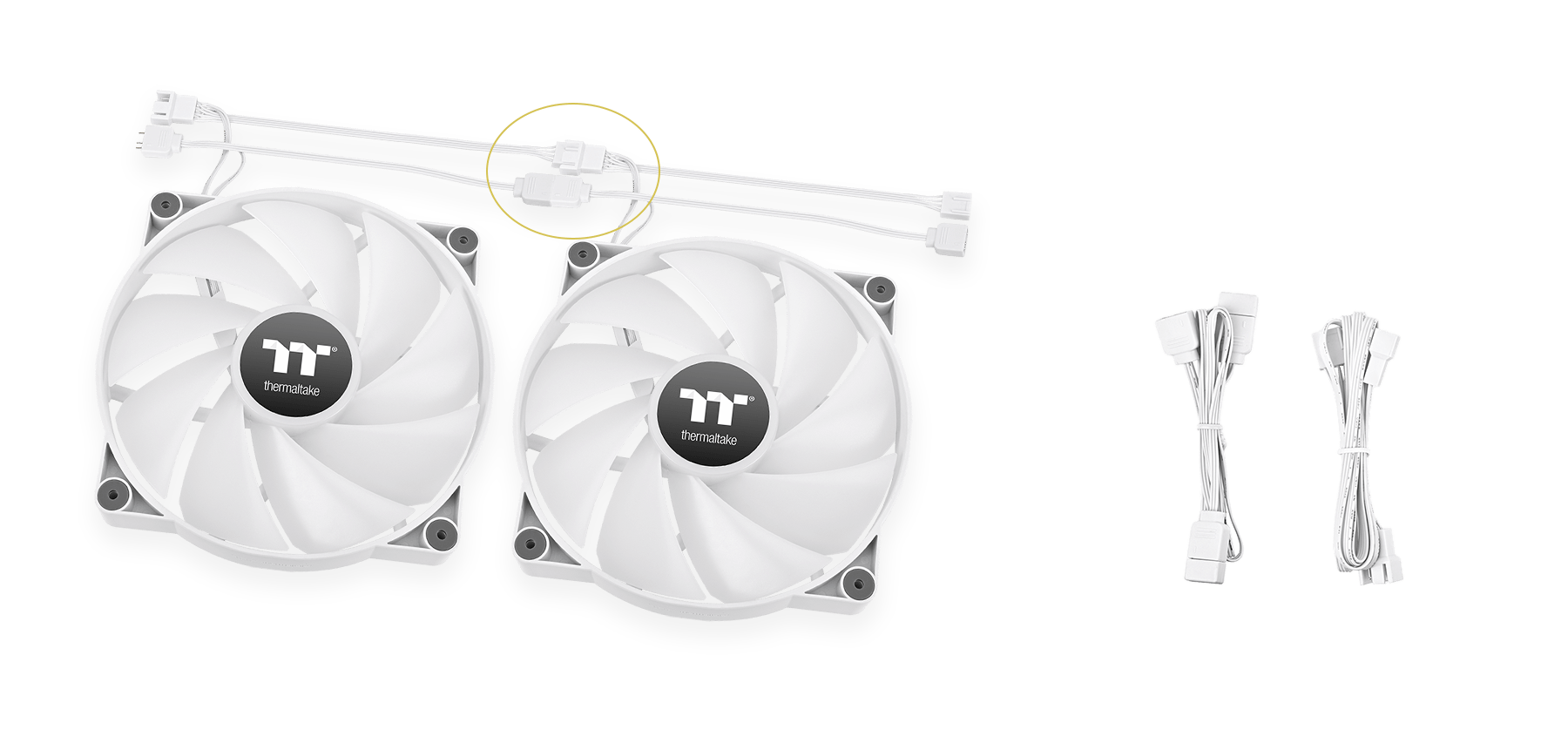 CT200 ARGB Cooling Fan showcasing its anti-vibration rubber pads