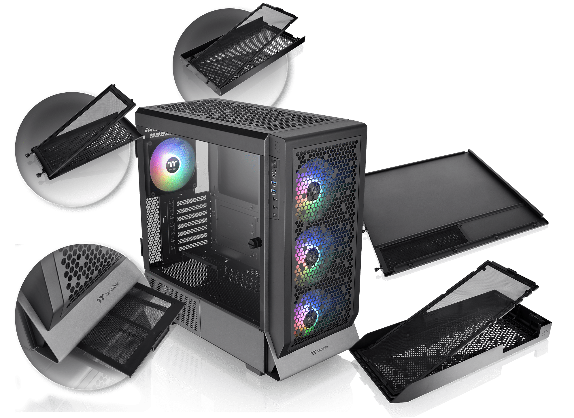 Thermaltake Ceres 500 TG ARGB Mid Tower Chassis