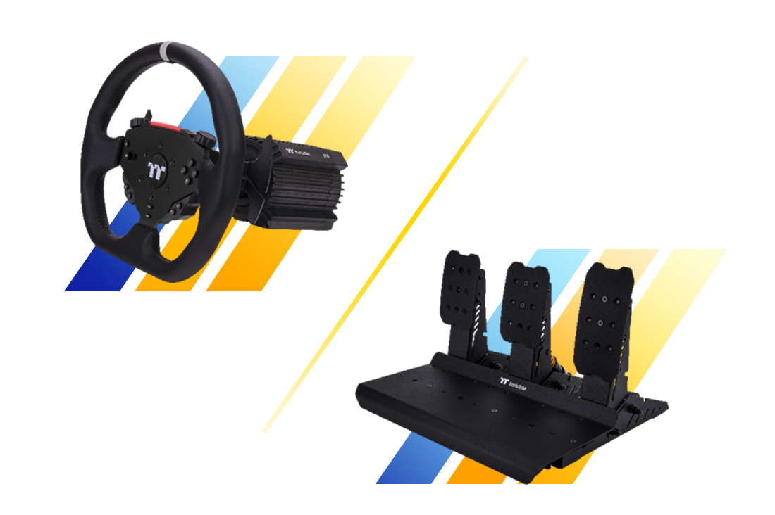 GF500 Flight Simulator Cockpit side view with adjustable components