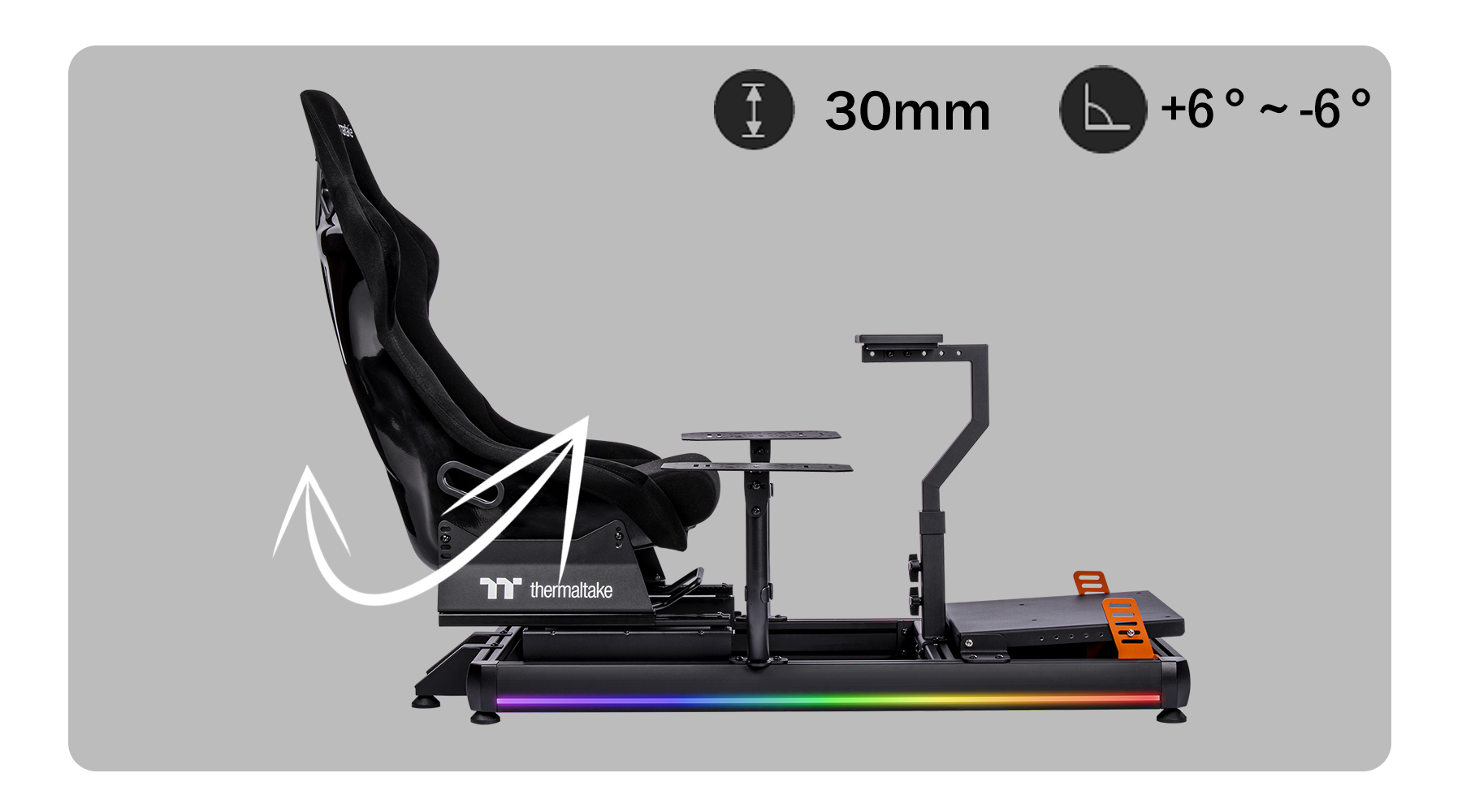 Static view of GF500 Flight Simulator Cockpit setup