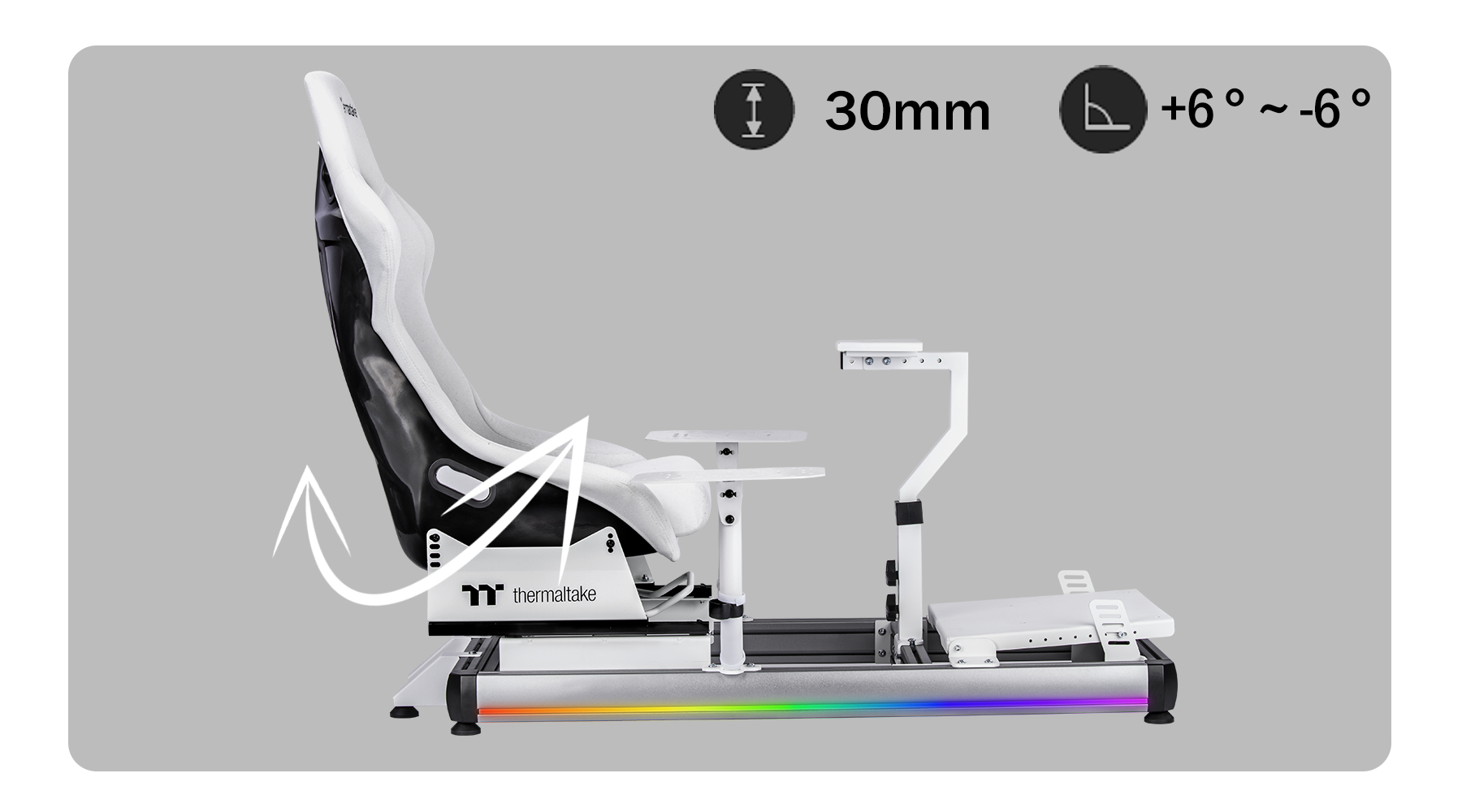 Static view of GF500 Flight Simulator Cockpit setup