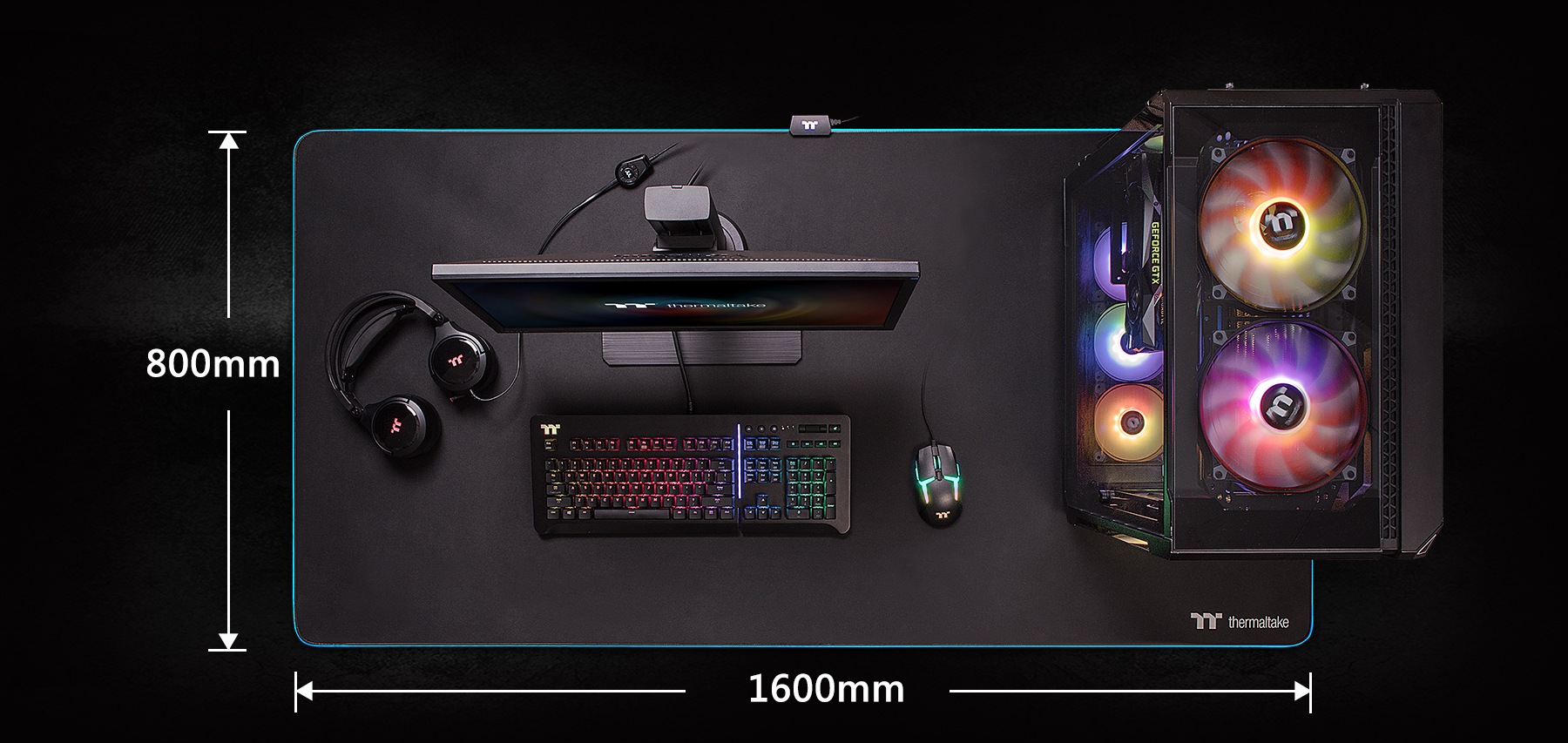 rgb mouse mat xl