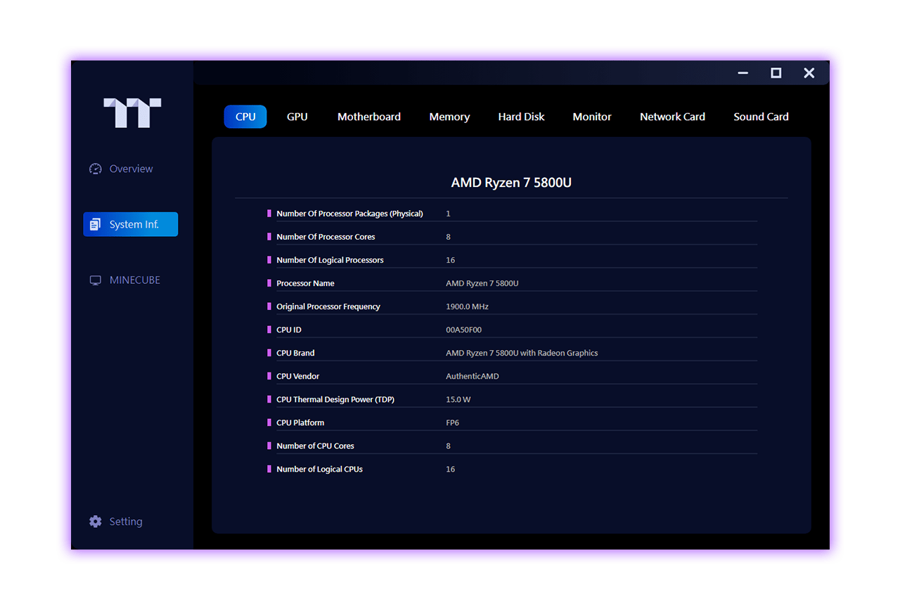 Hardware Specifications