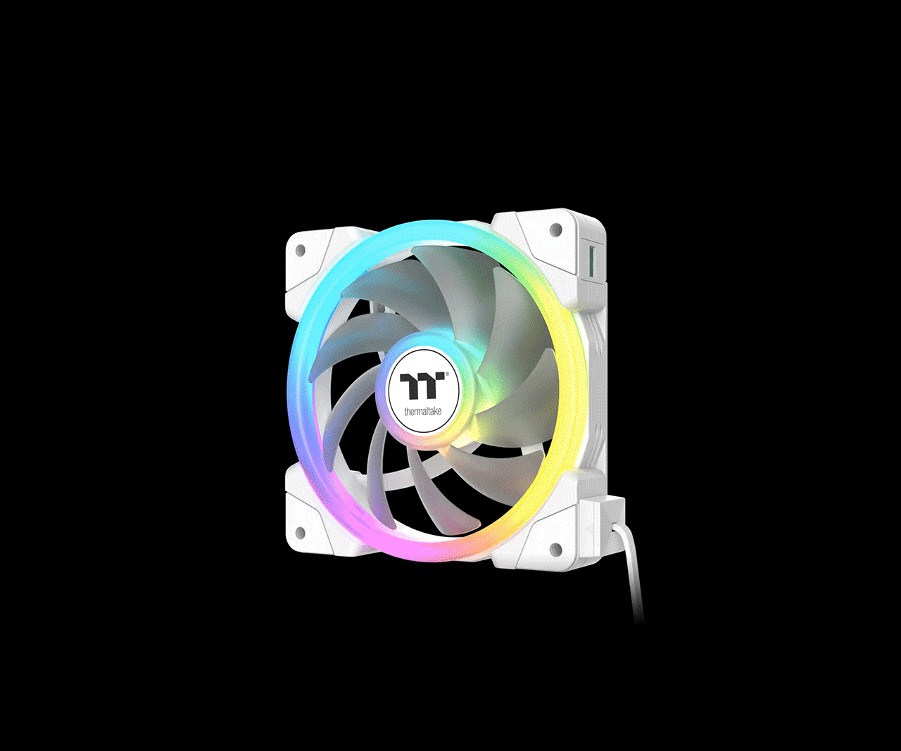 SWAFAN EX14 ARGB Sync PC Cooling Fan TT Premium Edition Snow white