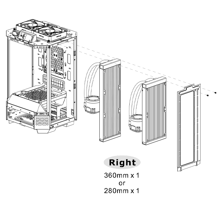 The Tower 250 Mini Tower Chassis