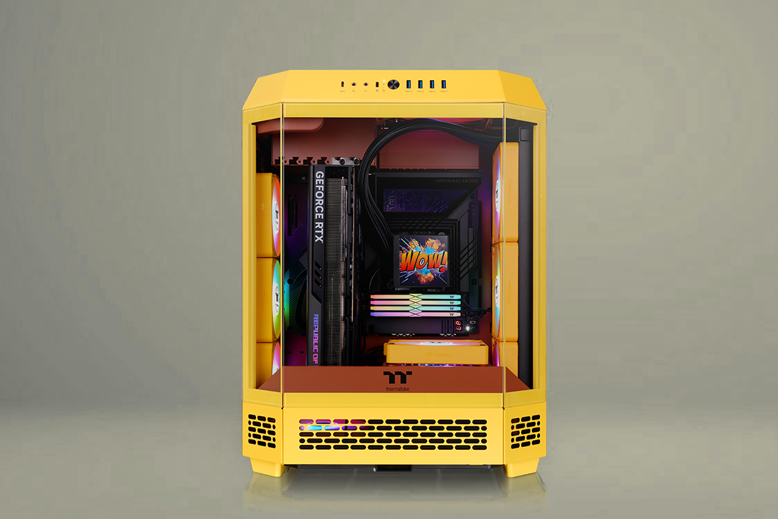 Thermaltake Tower 600 Butter Carameledition, octagonal prism design for flexibility and workspace integration