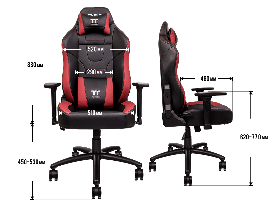 pic10 Thermaltake Gaming U Comfort Gaming Chair - Black & Red GGC-UCO-BRLWDS-01 - GameDude Computers