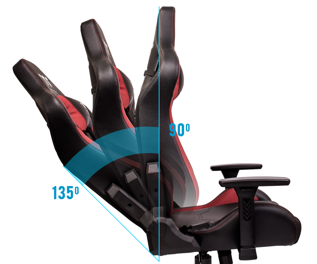 U Fit Black Red Gaming Chair