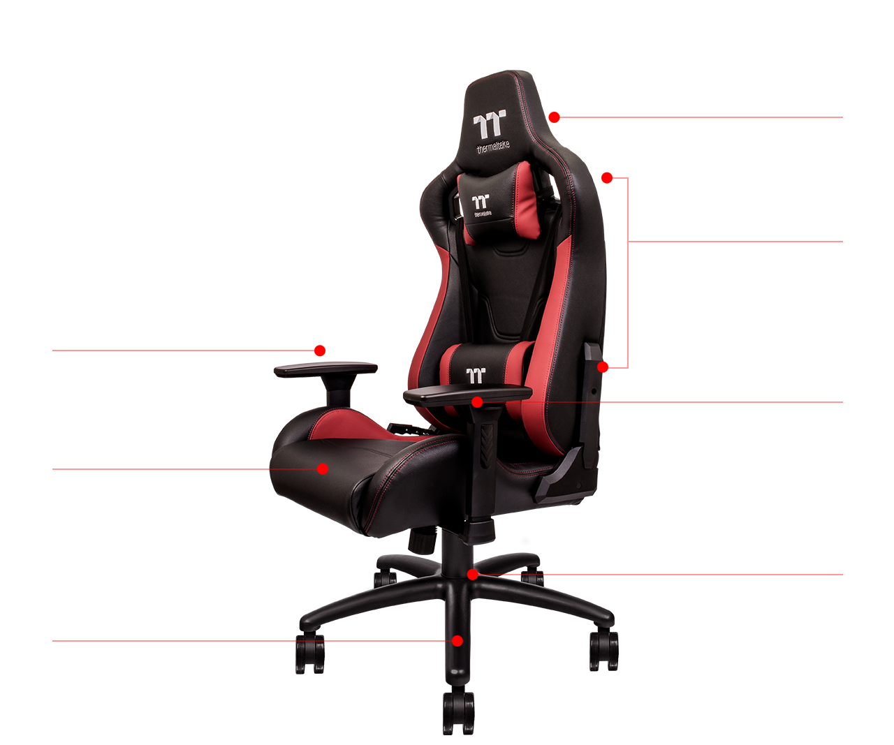 U Fit Black Red Gaming Chair