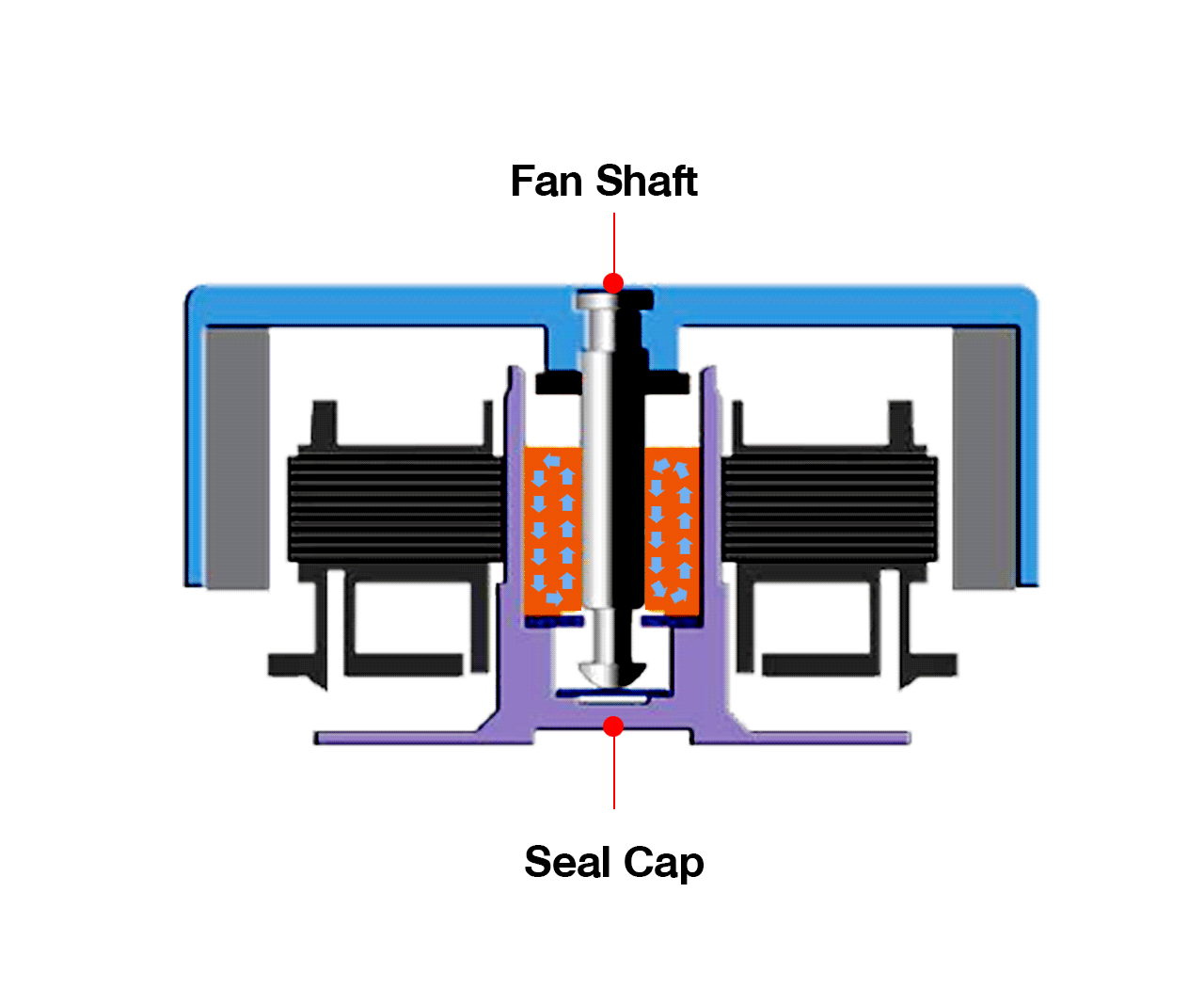 Thermaltake CPU cooler with four U-shaped copper heat pipes in white for efficient heat transfer