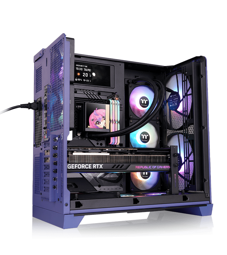 The Tower 250 Mint Strawberry Mini Tower Chassis with cooling support