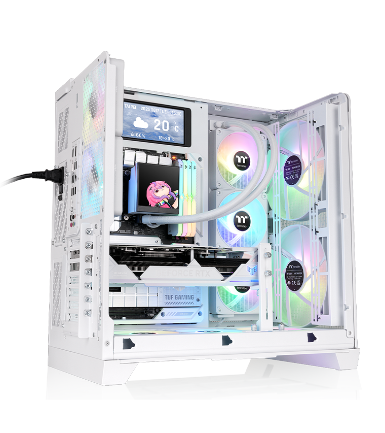 The Tower 250 Mint Strawberry Mini Tower Chassis with cooling support