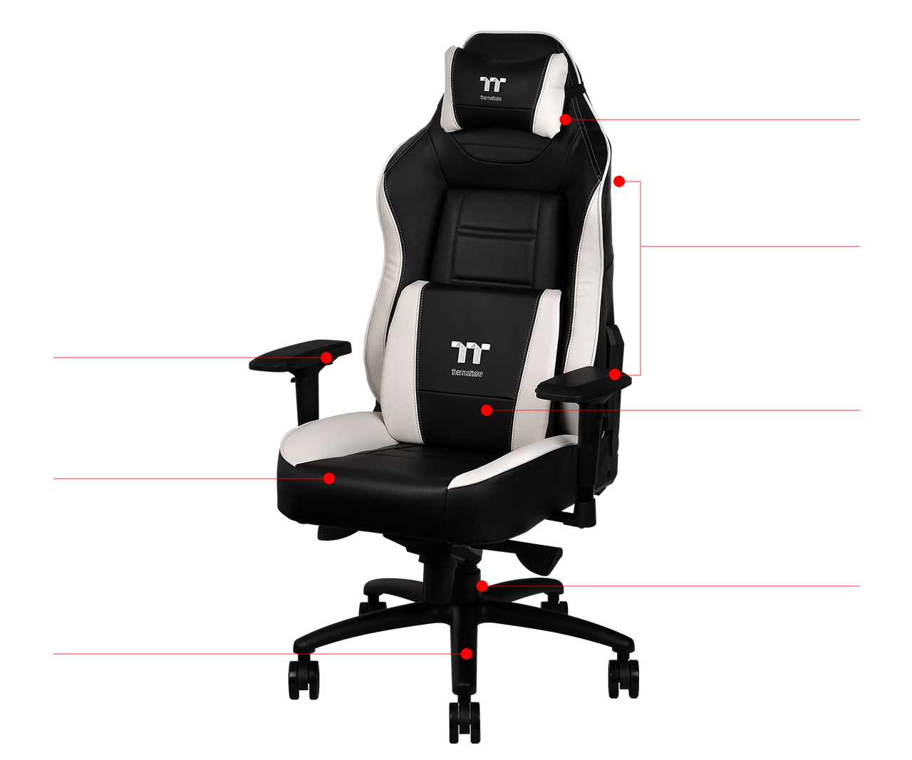 X Comfort Black White Gaming Chair Regional Only