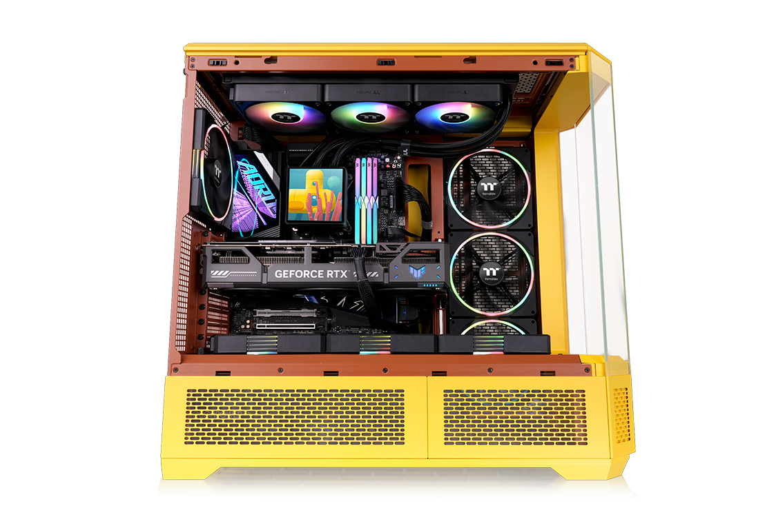 Thermaltake Tower 600 Mint Strawberryedition, octagonal prism design for flexibility and workspace integration