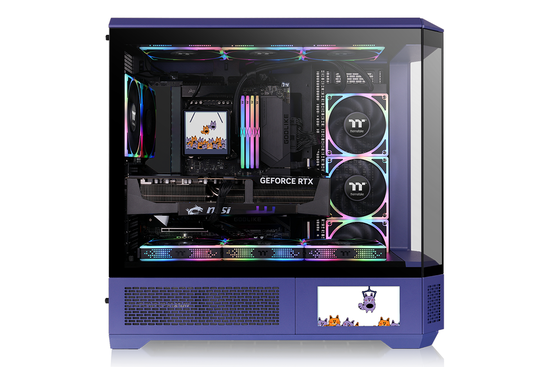 Supports up to a 420mm Radiator on the Right and a 360mm Radiator on the Left