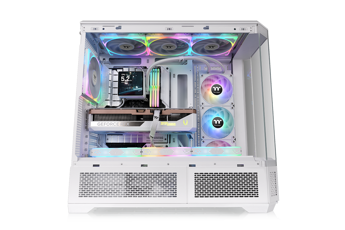Thermaltake Tower 600 Mint Strawberryedition, octagonal prism design for flexibility and workspace integration